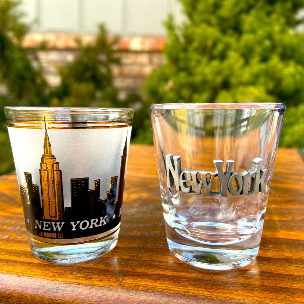 x2 - Never Used - New York Shot Glasses